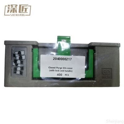 kualitas  2040000217 NCR Closed Purge Bin Cover with Lock and Handle ATM Machine Parts for NCR S1 Reject Cassette 4450693308 445-0693308 pabrik