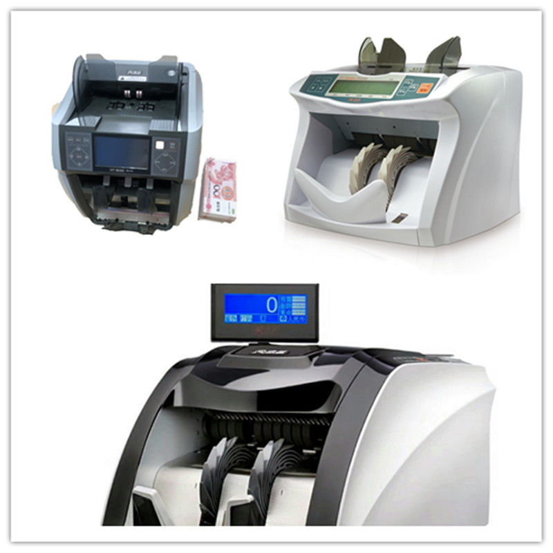 Front LCD Screen Mixed Currency Counting Machine With DC Motor