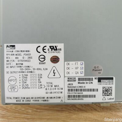 Wincor 1750194023 Power Supply CMD II 161w C4060 ATM suku cadang