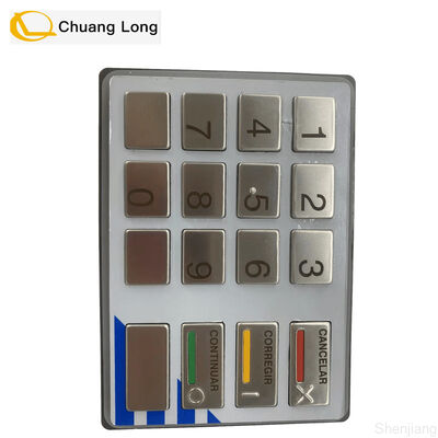 49216680764E ATM Diebold Diebold Opteva EPP5 BSC LGE ST STL Keyboard Versi Bahasa Spanyol Diebold EPP 5 Keyboard 49-216680-764E