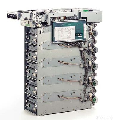 Dispenser Media Multi Kaset Fujitsu F510 dengan Hingga 6 Kaset Kapasitas 18.000 Lembar Uang Kertas Baru dan Akses Servis Depan atau Belakang