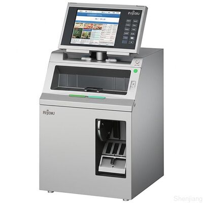 Dispenser Media Multi Kaset Fujitsu F510 dengan Hingga 6 Kaset Kapasitas 18.000 Lembar Uang Kertas Baru dan Akses Servis Depan atau Belakang