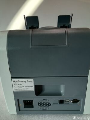 Mesin Penghitung Uang Saku XC200 Multi Mata Uang, Perangkat Penyortir Terowongan Tampilan LED