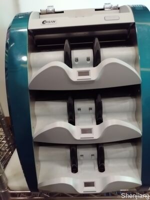 Mesin Sortir Uang Kertas Kisan Money Counter Detector Biru dengan Tampilan LED Smart K3 S16E01-3659