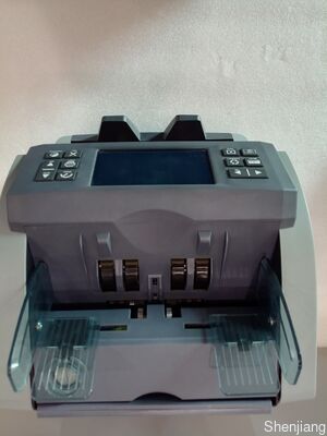 SH-07C Layar Sentuh 4.3 Inci LED Display Detektor Counter Dual CIS Mesin Penghitung Uang Kertas Campuran 2CIS