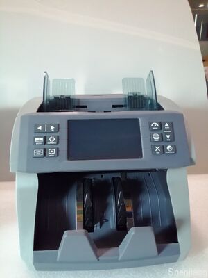 SH-07C Layar Sentuh 4.3 Inci LED Display Detektor Counter Dual CIS Mesin Penghitung Uang Kertas Campuran 2CIS
