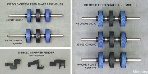 Bagian-bagian Diebold ATM Original Baru Diebold Opteva 2.0 Feed Shaft 49204018000d