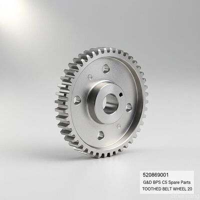 520869001 Giesecke+Devrient BPS C5 Spare Part Teethed Belt Wheel 20 Teeth for Banknote Sorting (BPS C5 Bagian Cadangan Bergantian)