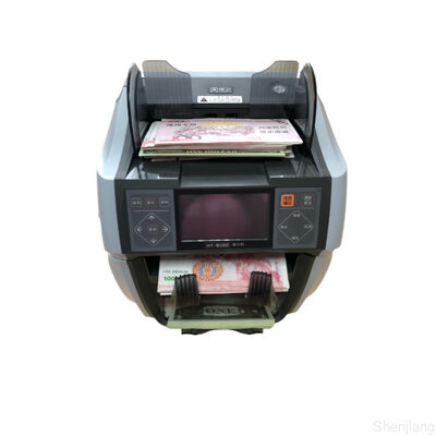 Mesin Sortir Uang Kertas TFT 4,5 Inch Kantong Ganda Untuk Banyak Mata Uang