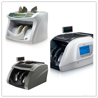 Mesin Penghitung dan Penyortir Uang Campuran Bank Profesional USD TND SYP CAF dengan Detektor