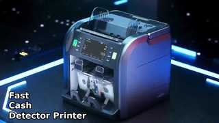 SJ668 Detektor Uang Kertas Multi-Mata Uang Portabel dengan Printer & Garansi Seumur Hidup